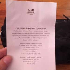 Black Coach Bag